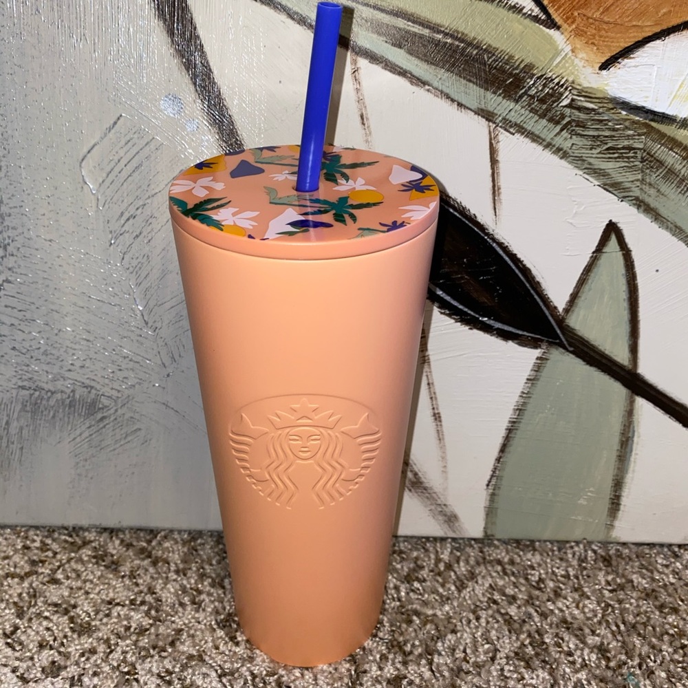 Starbucks Mermaid Matte Peach Tumbler